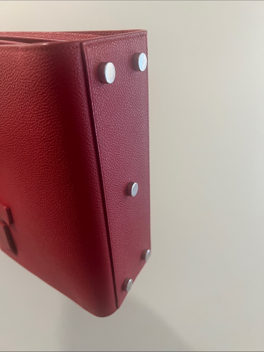Saint Laurent/ YSL Sac de Jour nano size in Red Color - Picture 15 of 15